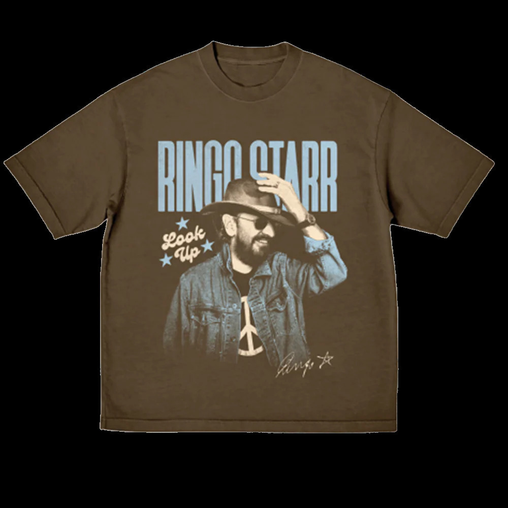 Look Up Brown T-Shirt - Ringo Starr